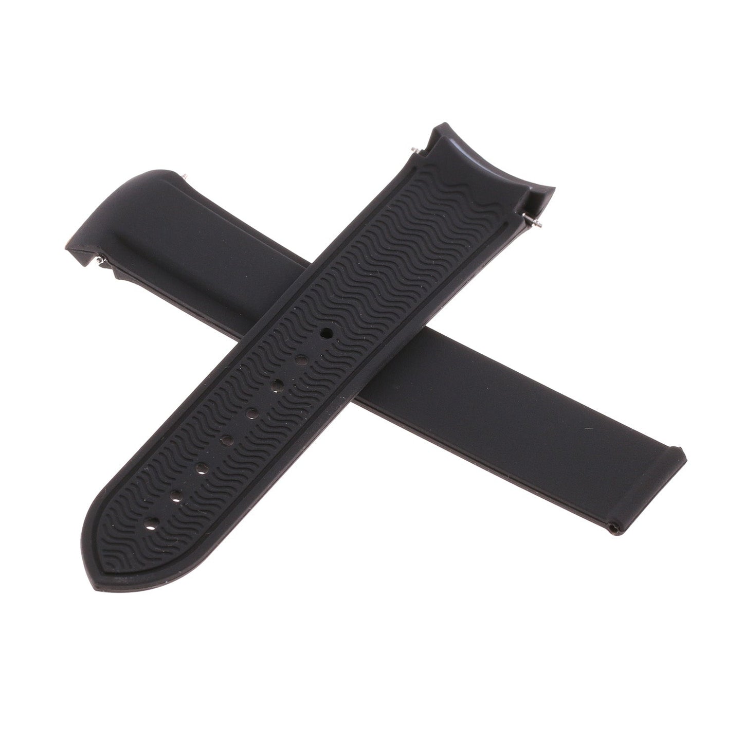 Rubber Strap with Stitching For MoonSwatch