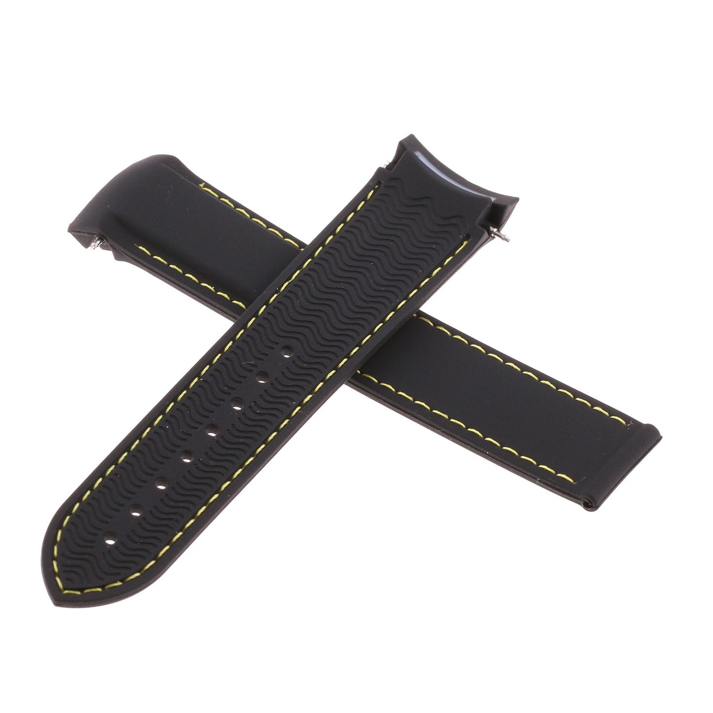Rubber Strap with Stitching For MoonSwatch