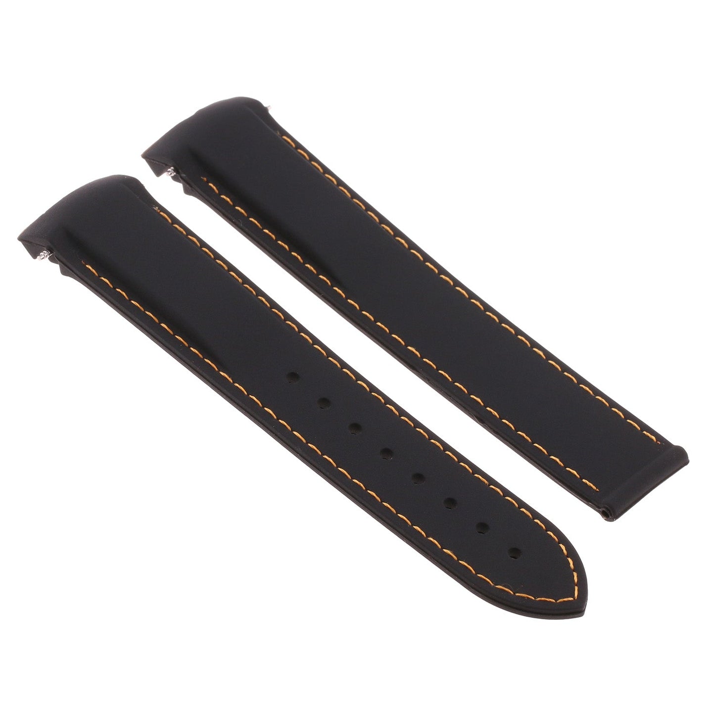 Rubber Strap with Stitching For MoonSwatch