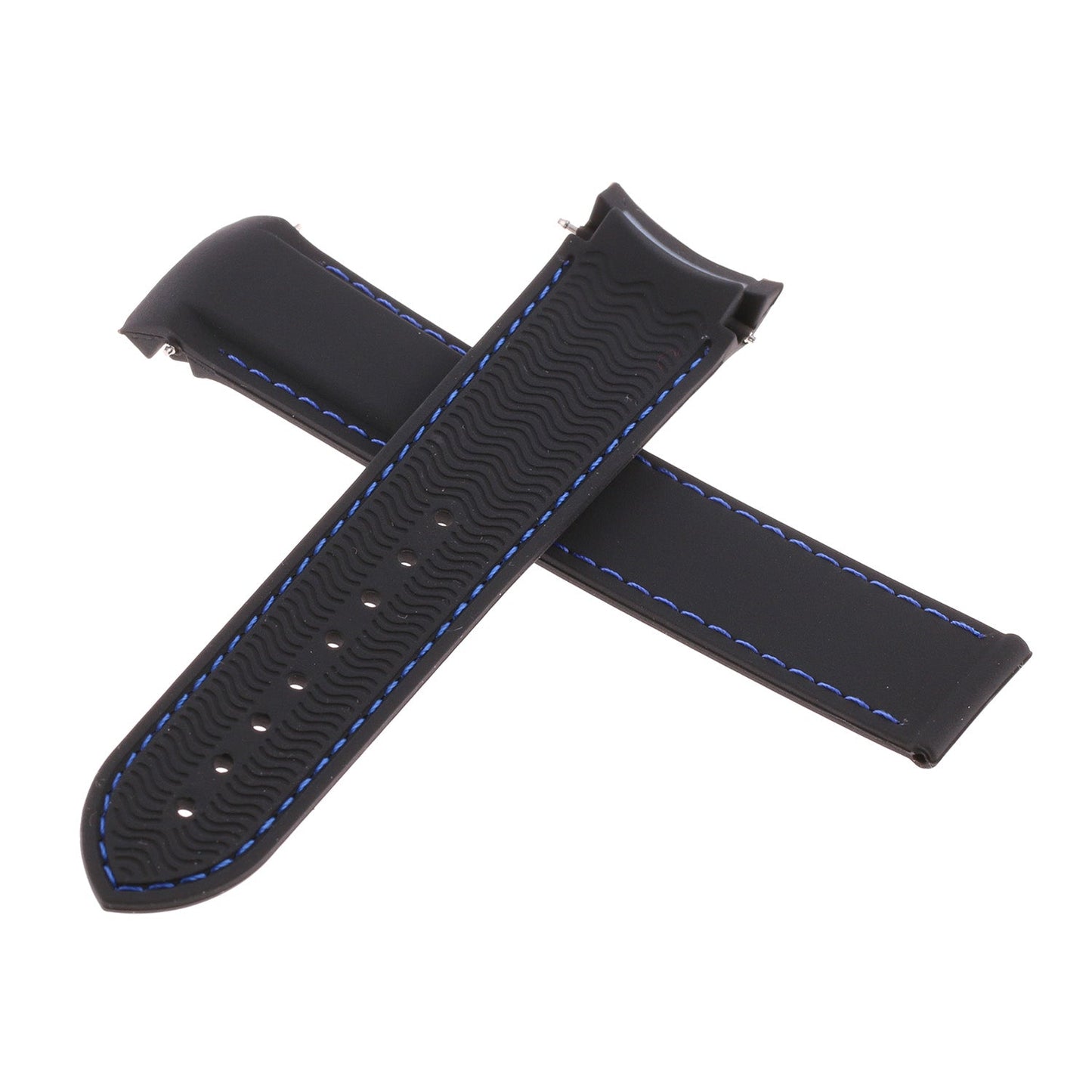 Rubber Strap with Stitching For MoonSwatch