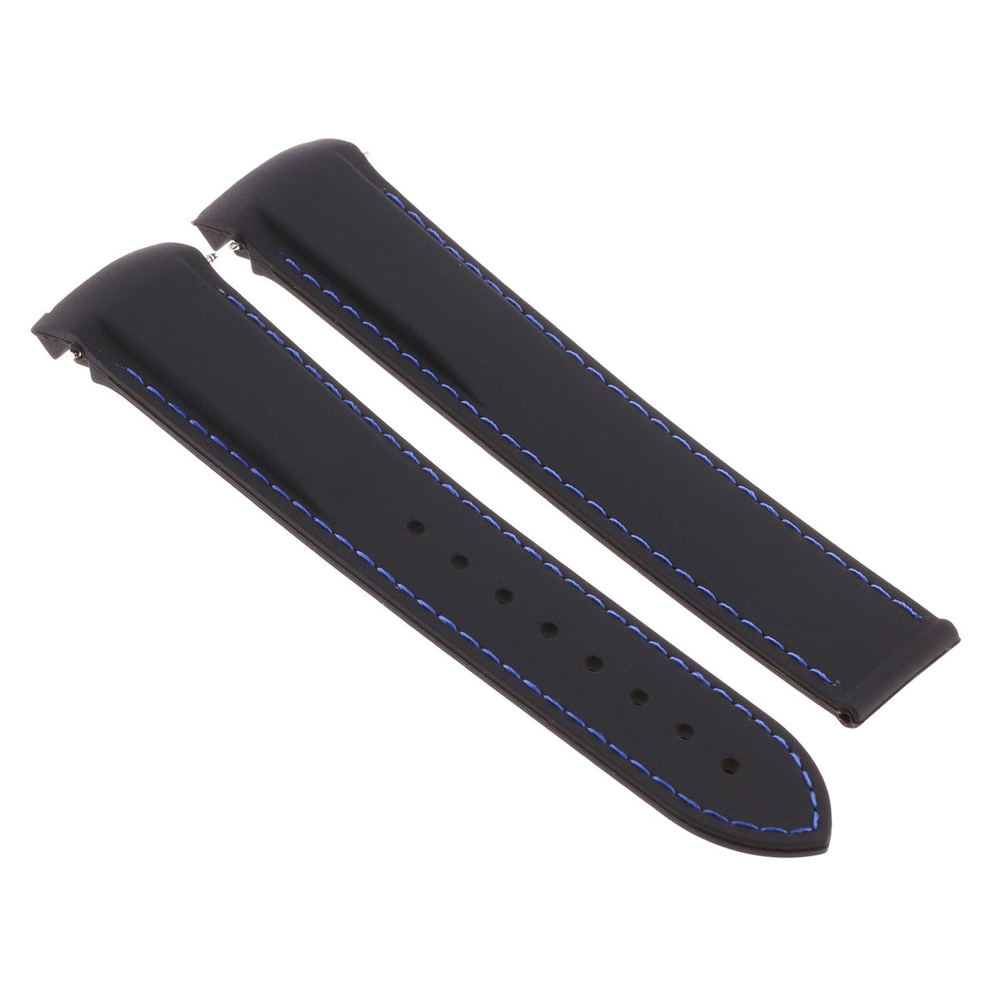 Rubber Strap with Stitching For MoonSwatch