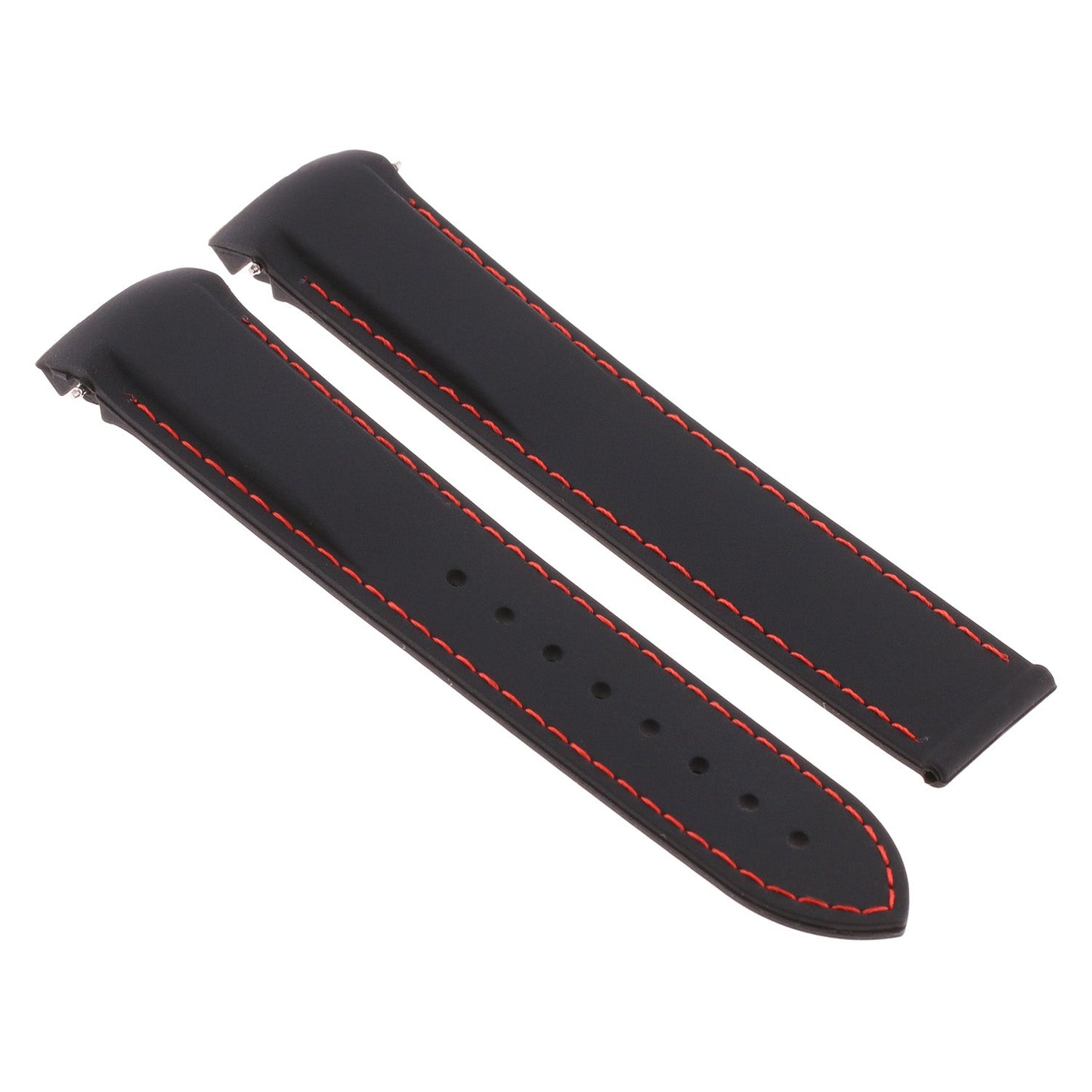 Rubber Strap with Stitching For MoonSwatch