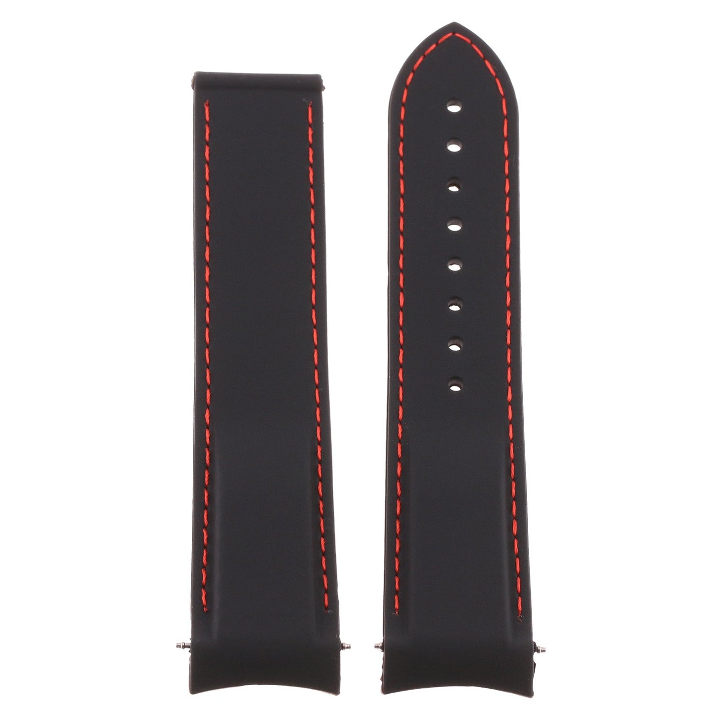 Rubber Strap with Stitching For MoonSwatch