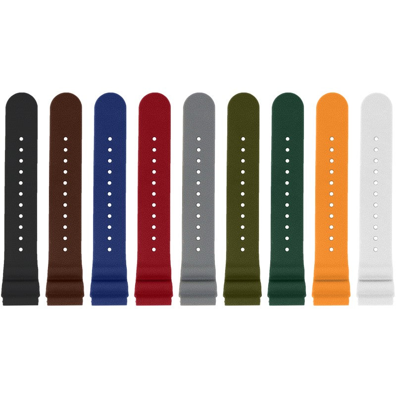 Wave Pebbled Rubber Strap