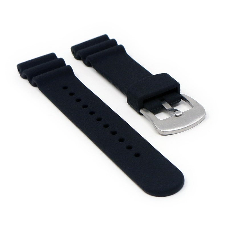 Wave Pebbled Rubber Strap