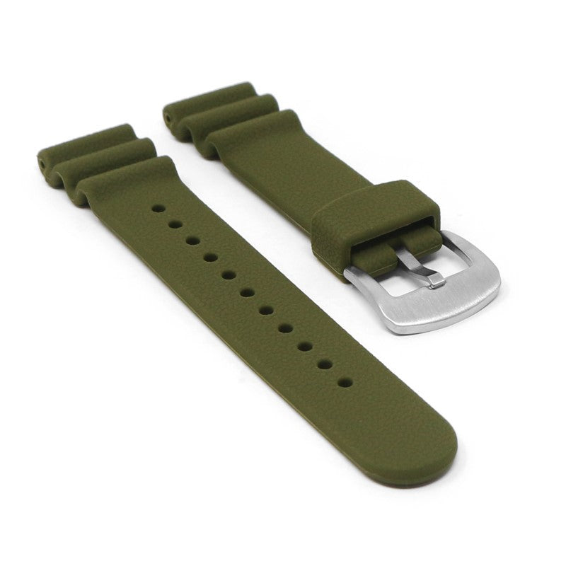 Wave Pebbled Rubber Strap