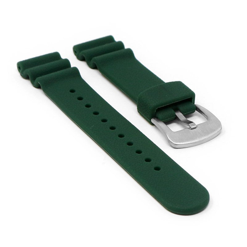Wave Pebbled Rubber Strap