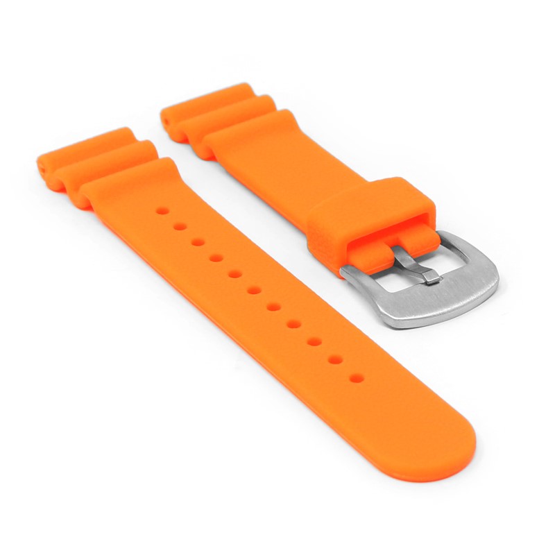 Wave Pebbled Rubber Strap