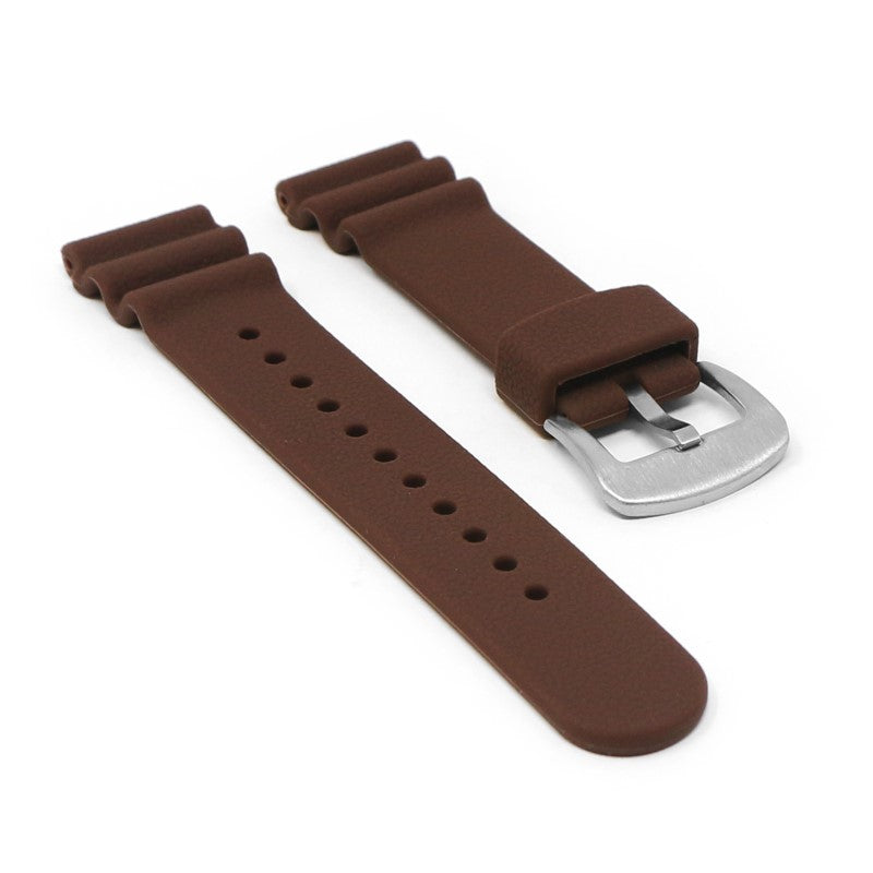Wave Pebbled Rubber Strap