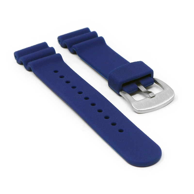 Wave Pebbled Rubber Strap