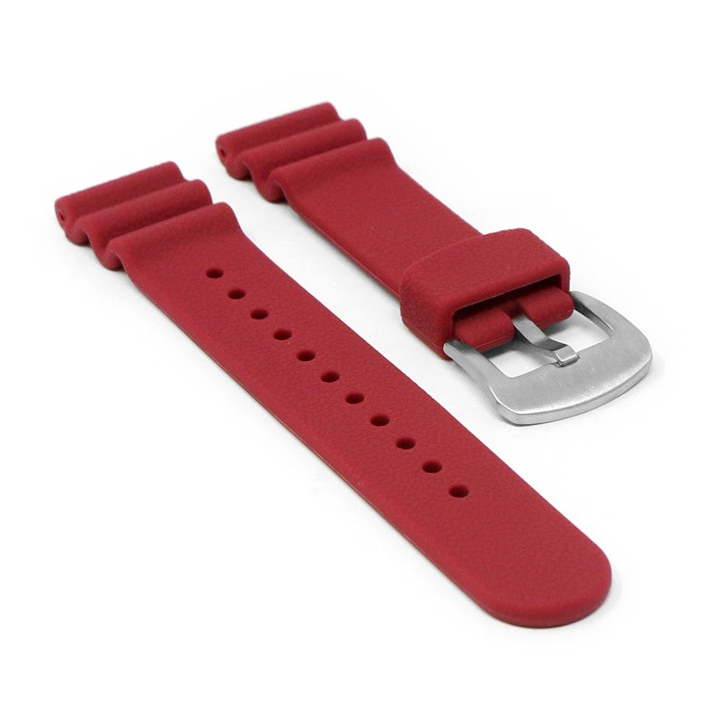 Wave Pebbled Rubber Strap