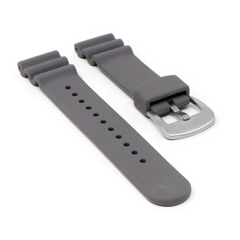 Wave Pebbled Rubber Strap
