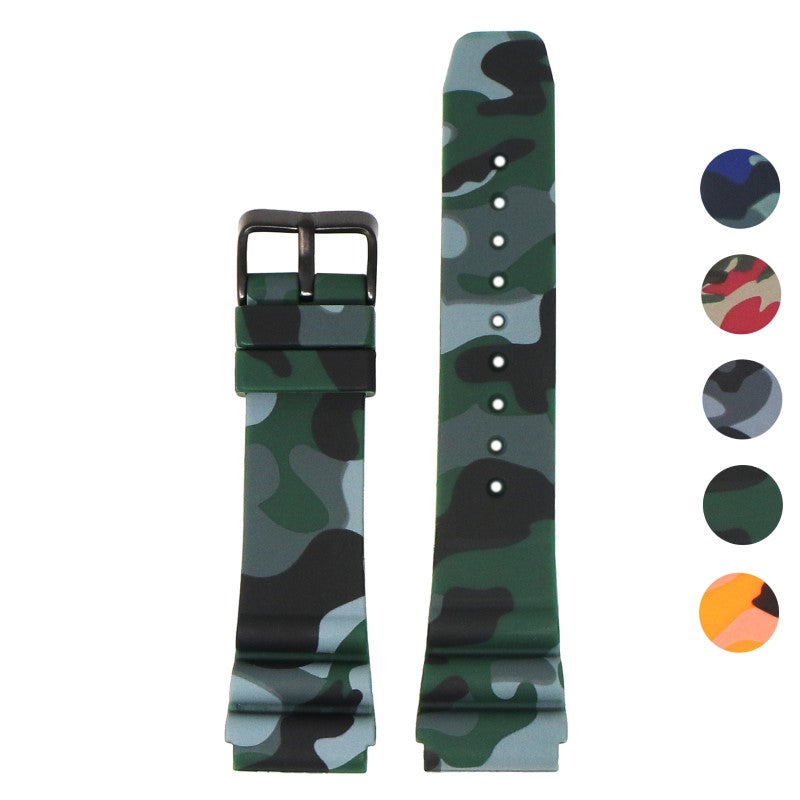 Wave Camo Rubber Strap