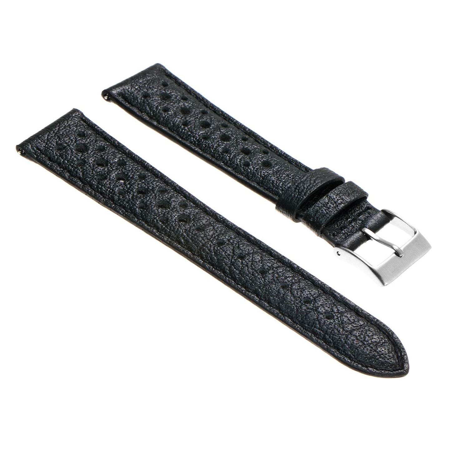 DASSARI Perforated Leather Rally Strap For MoonSwatch