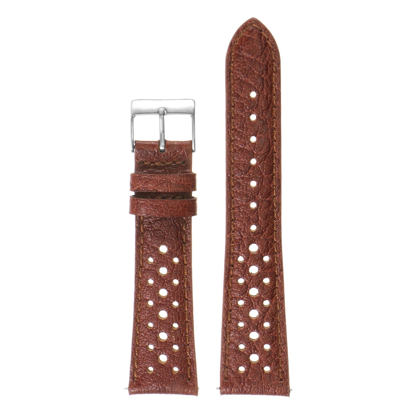 DASSARI Perforated Leather Rally Strap For MoonSwatch