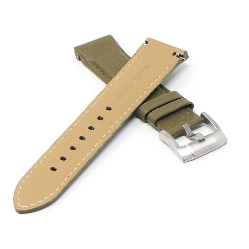 DASSARI Fitted Textured Leather Strap For Seiko Turtle
