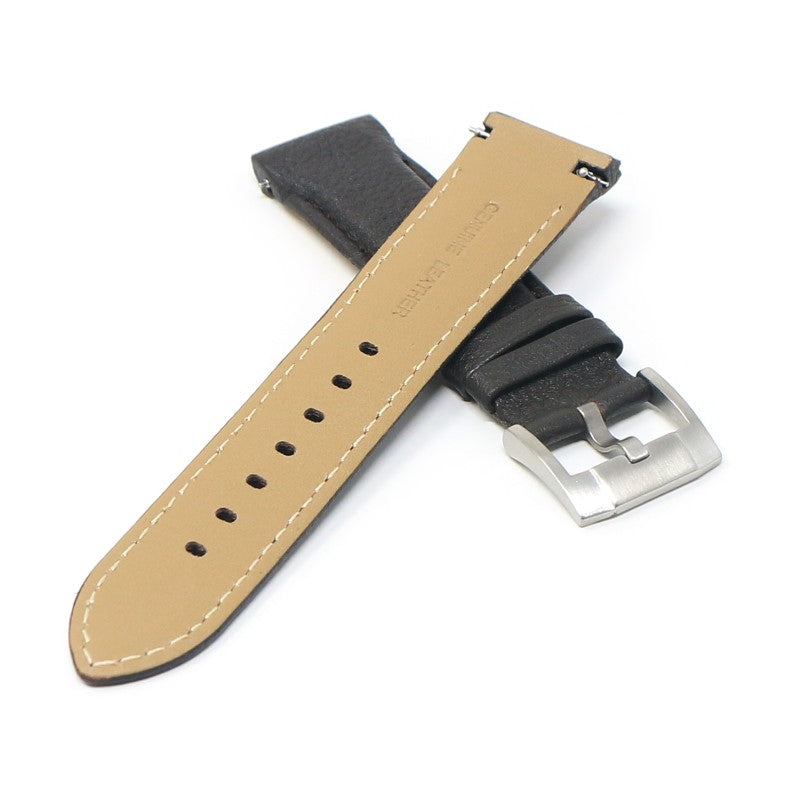DASSARI Fitted Textured Leather Strap For Seiko Turtle