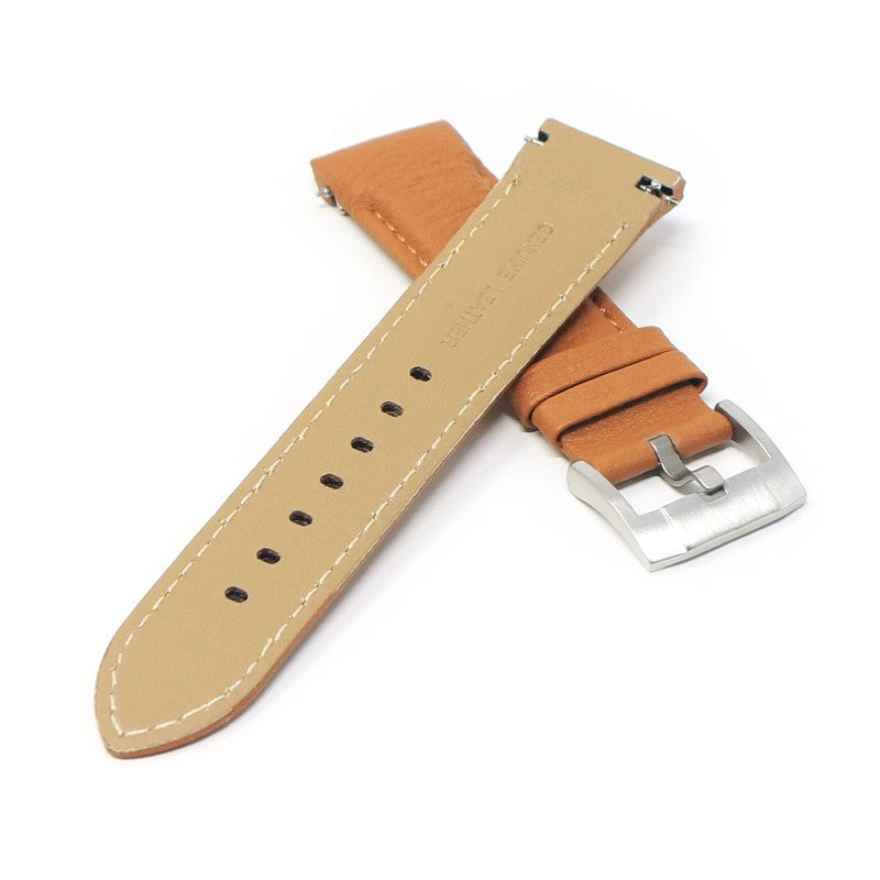 DASSARI Fitted Textured Leather Strap For Seiko Turtle