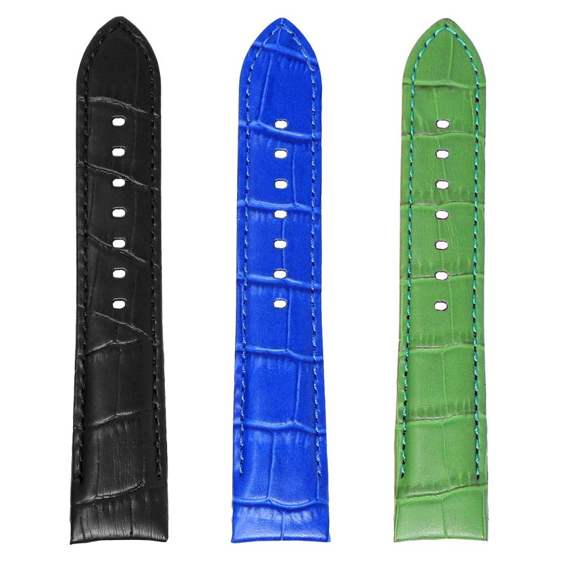 DASSARI Fitted Croc Leather Strap For Seiko Turtle