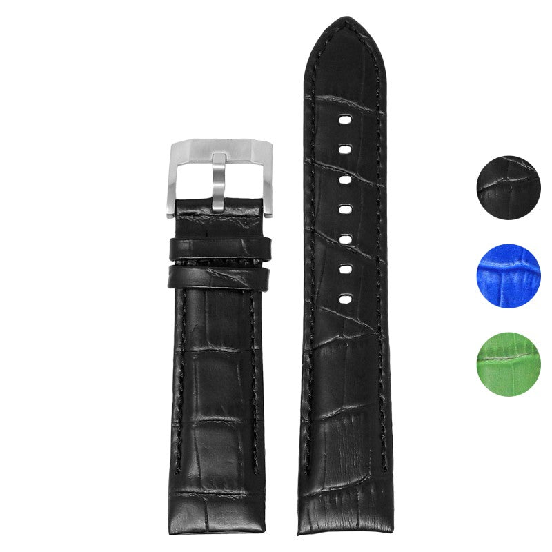 DASSARI Fitted Croc Leather Strap For Seiko Turtle