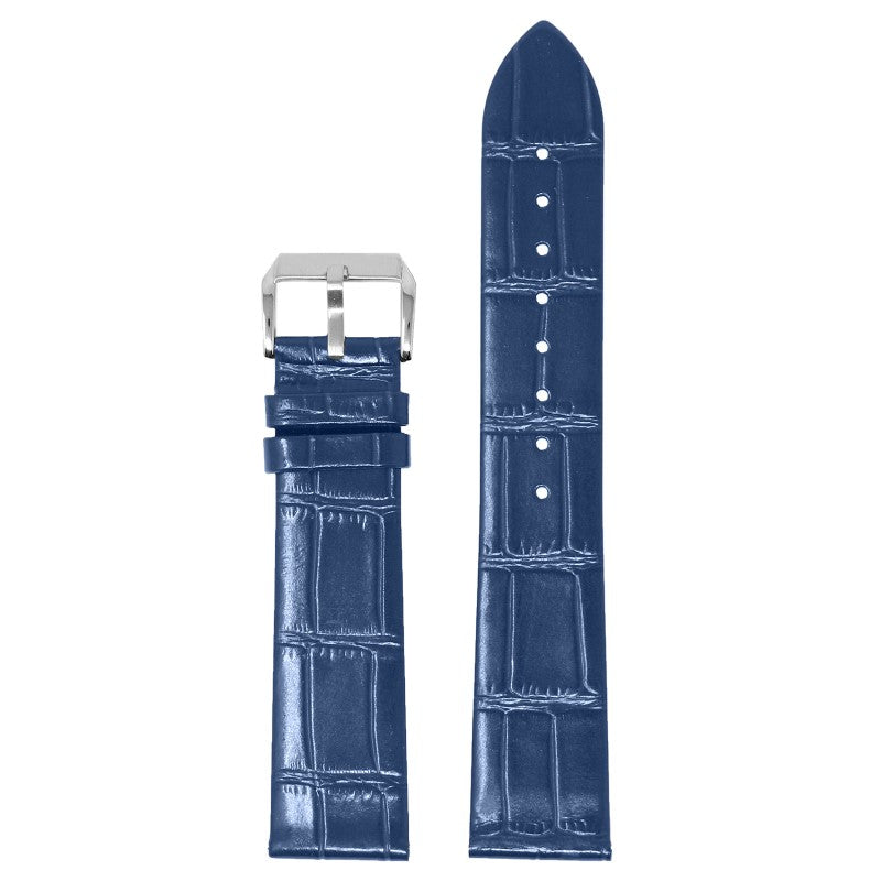 Slim Crocodile Embossed Strap With Quick Release