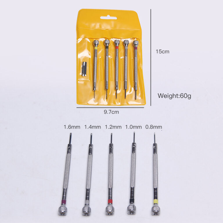 5 Piece Watch Screwdriver Kit