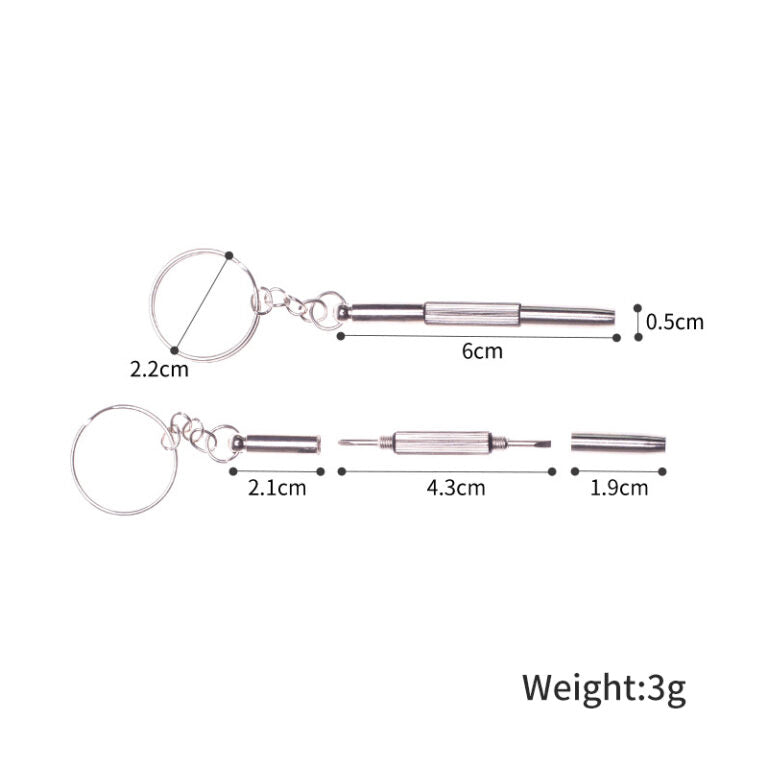 Keychain Watch Screwdriver