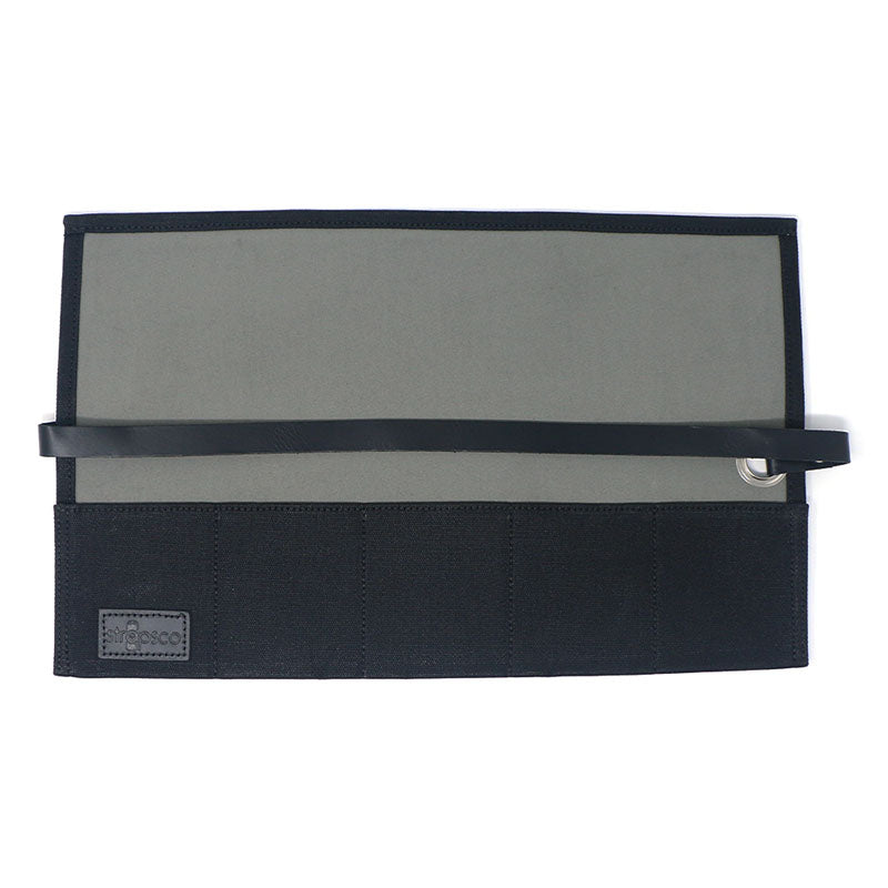 Waxed Canvas Watch Roll for 5 Watches