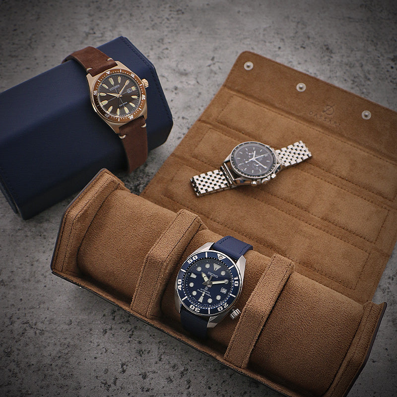 DASSARI Premium Saffiano Leather Octo Roll