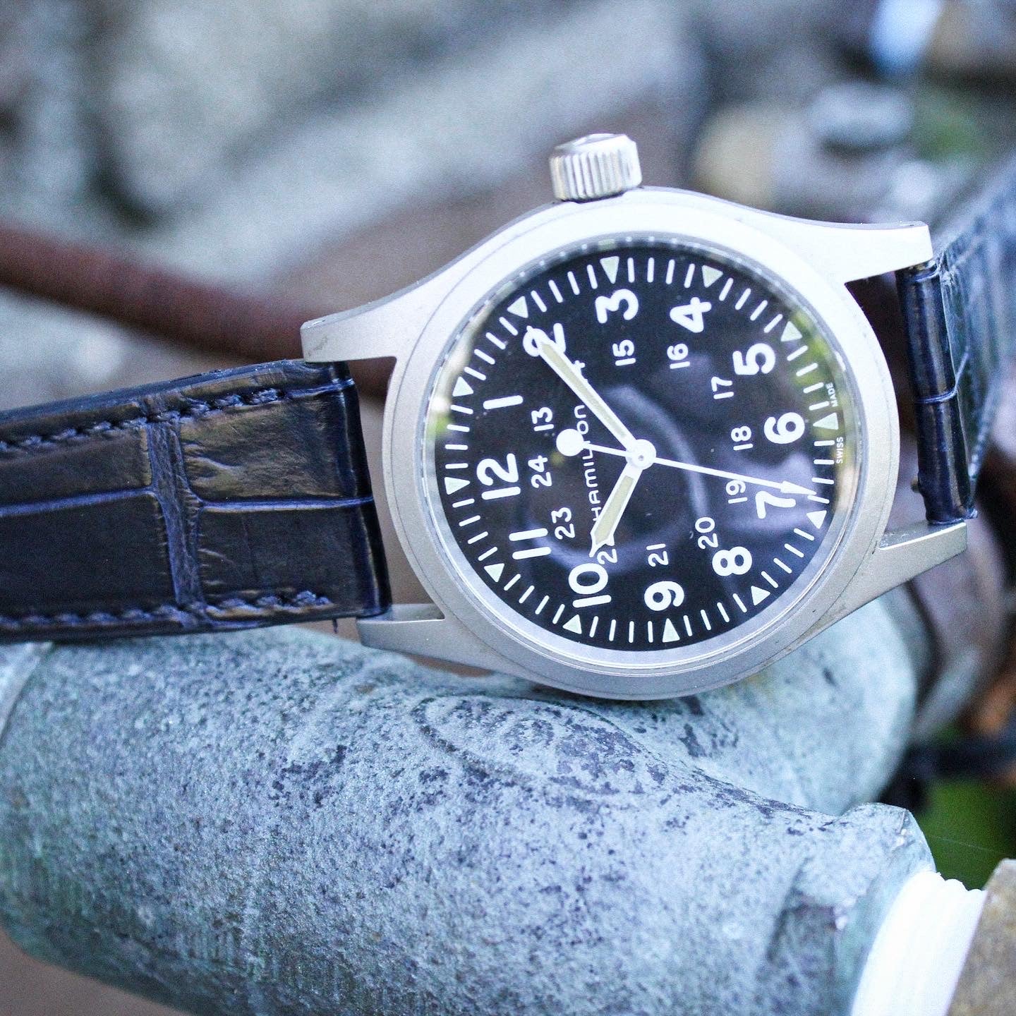 The Greenwich Avenue Watch Strap in Navy