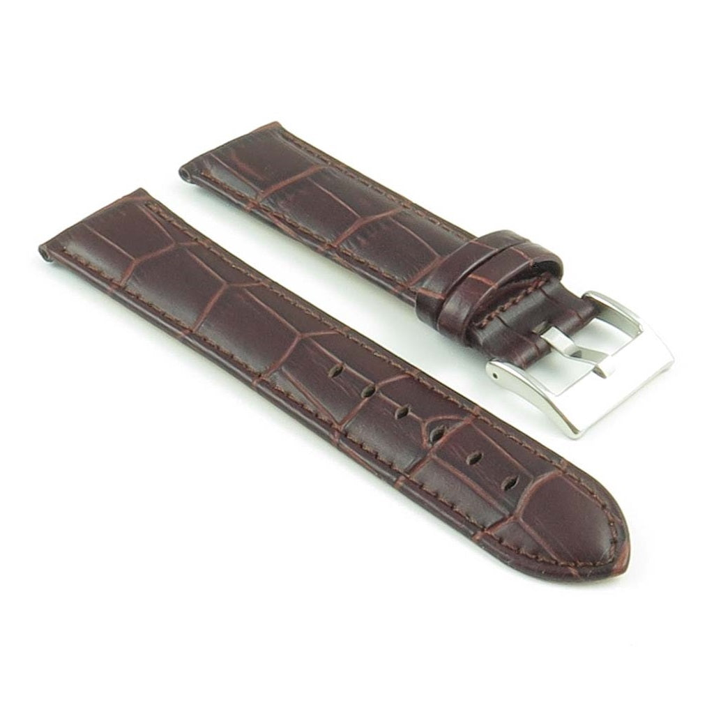 Men’s Crocodile Embossed Strap – Quick Release (24mm)