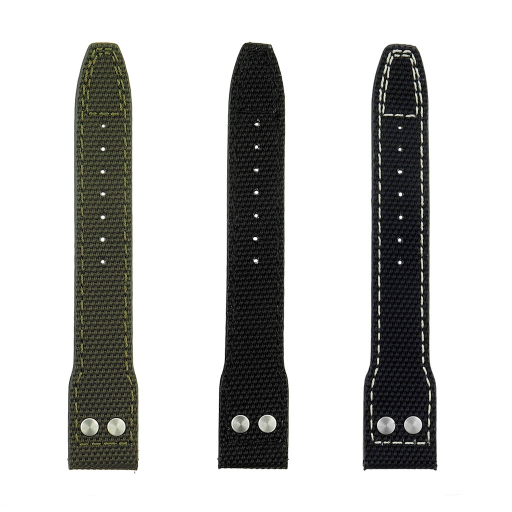 DASSARI Crossover Nylon Strap with Rivets