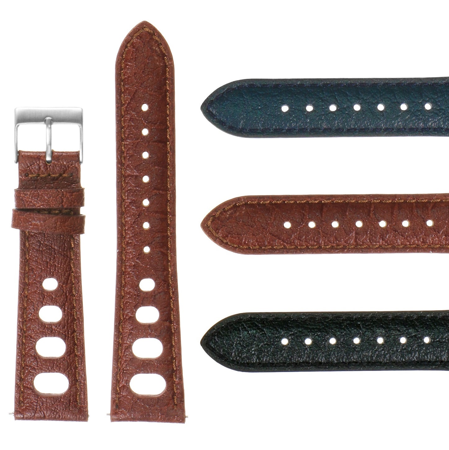 DASSARI Vintage Leather Rally Strap for Samsung Galaxy Watch 3