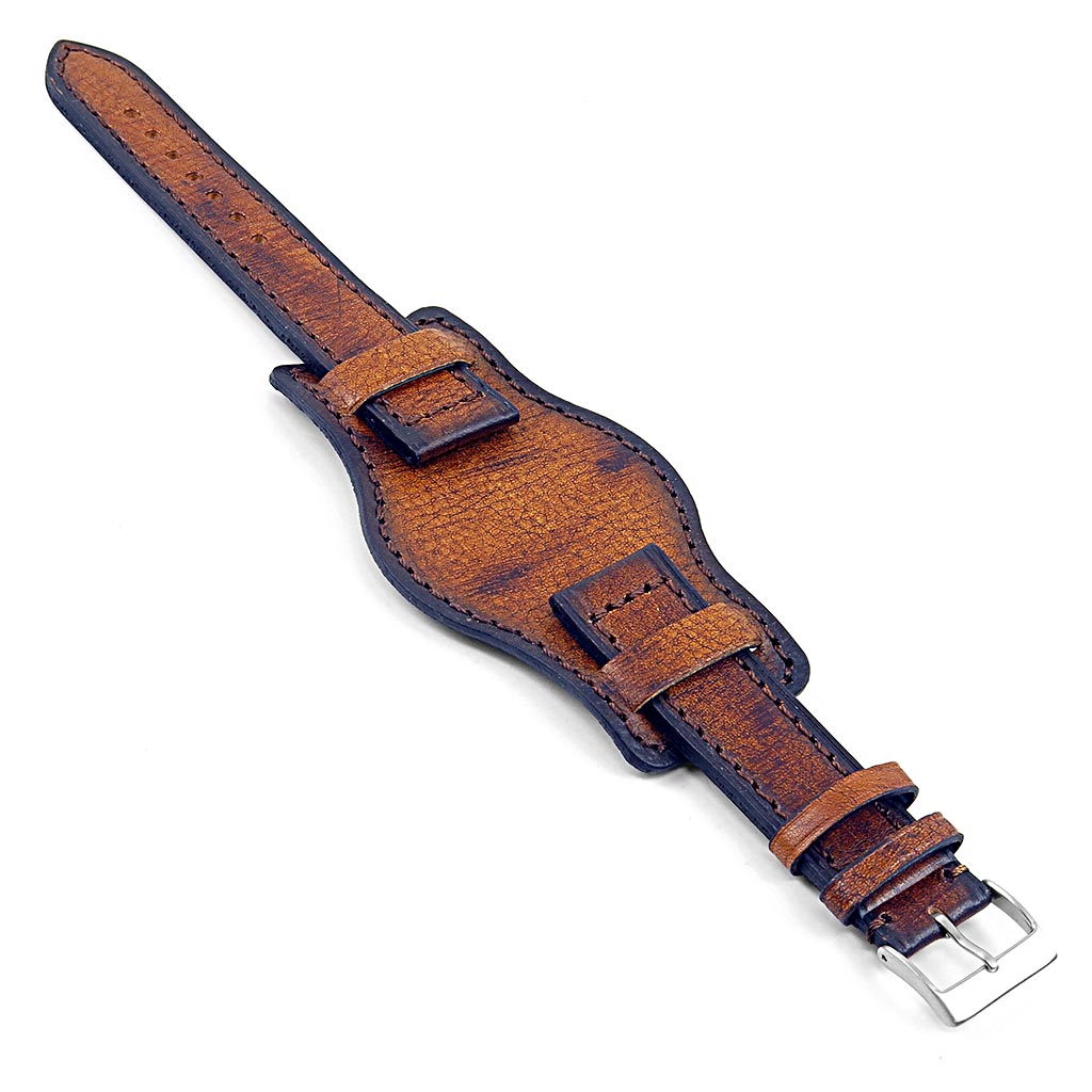 DASSARI Analogue Vintage Leather Bund Strap