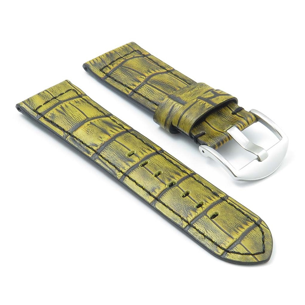 DASSARI Carrera Distressed Leather GT Rally Watch Band for Apple Watch