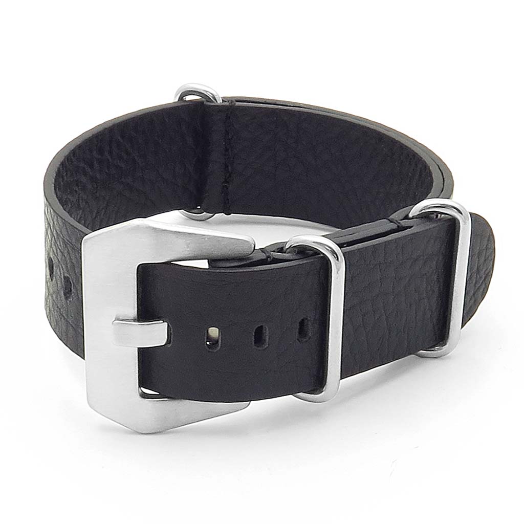 DASSARI Concrete Textured Italian Leather NATO Strap