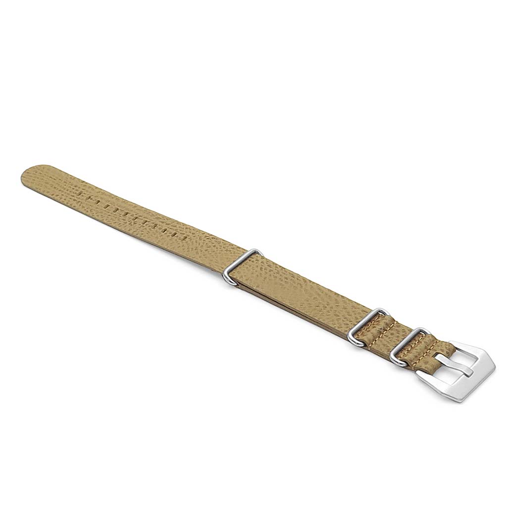DASSARI Concrete Textured Italian Leather NATO Strap