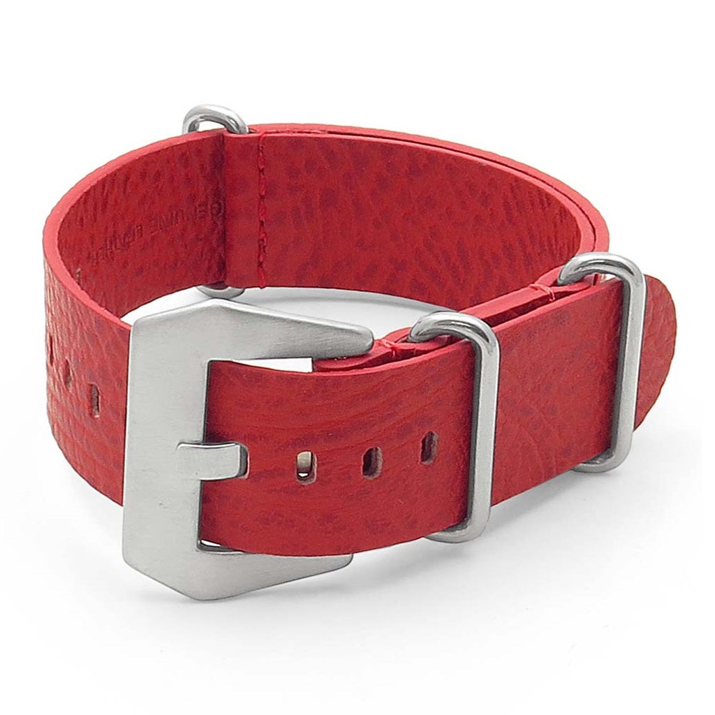 DASSARI Concrete Textured Italian Leather NATO Strap