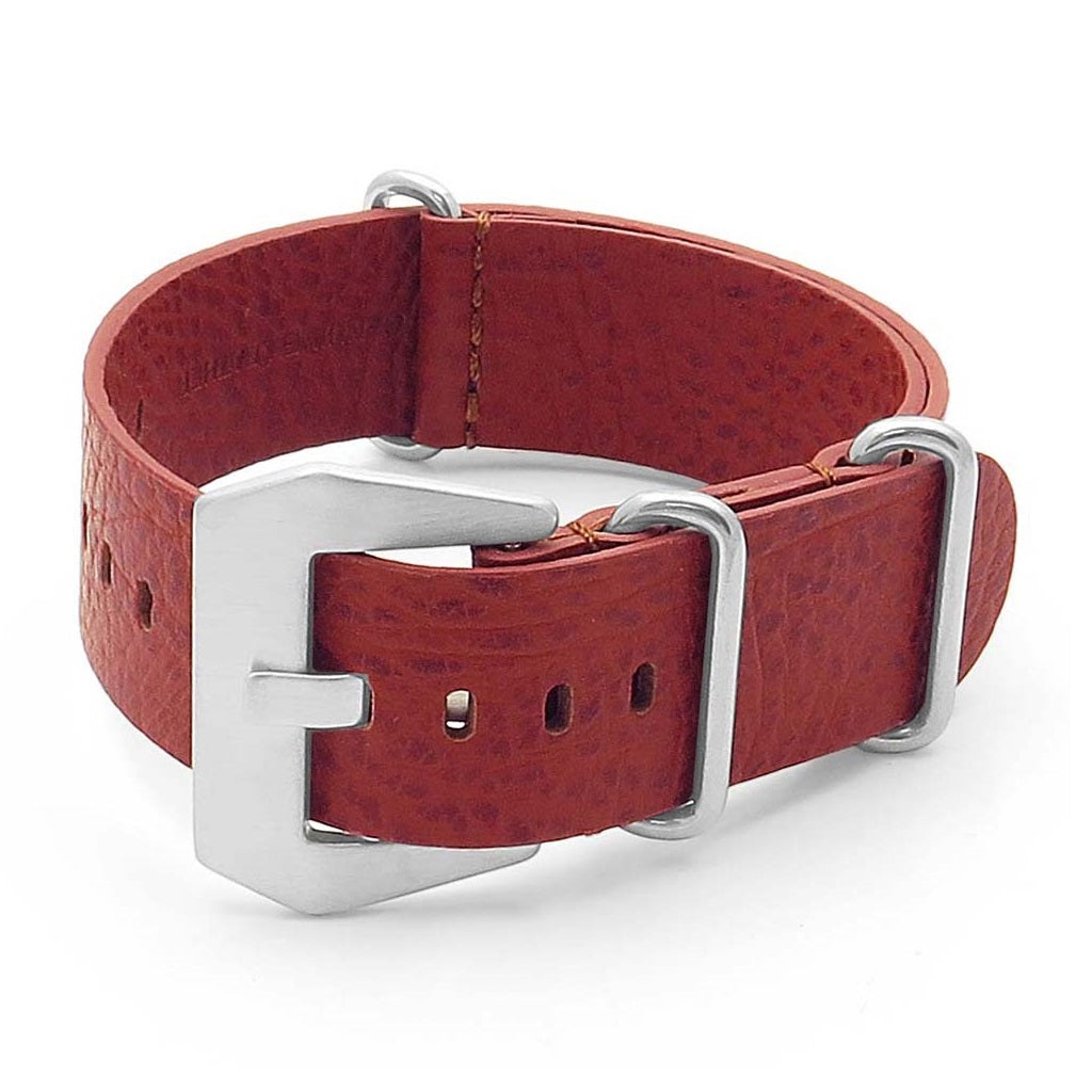 DASSARI Concrete Textured Italian Leather NATO Strap
