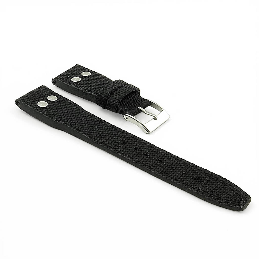 DASSARI Crossover Nylon Strap with Rivets