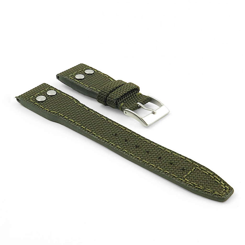 DASSARI Crossover Nylon Strap with Rivets
