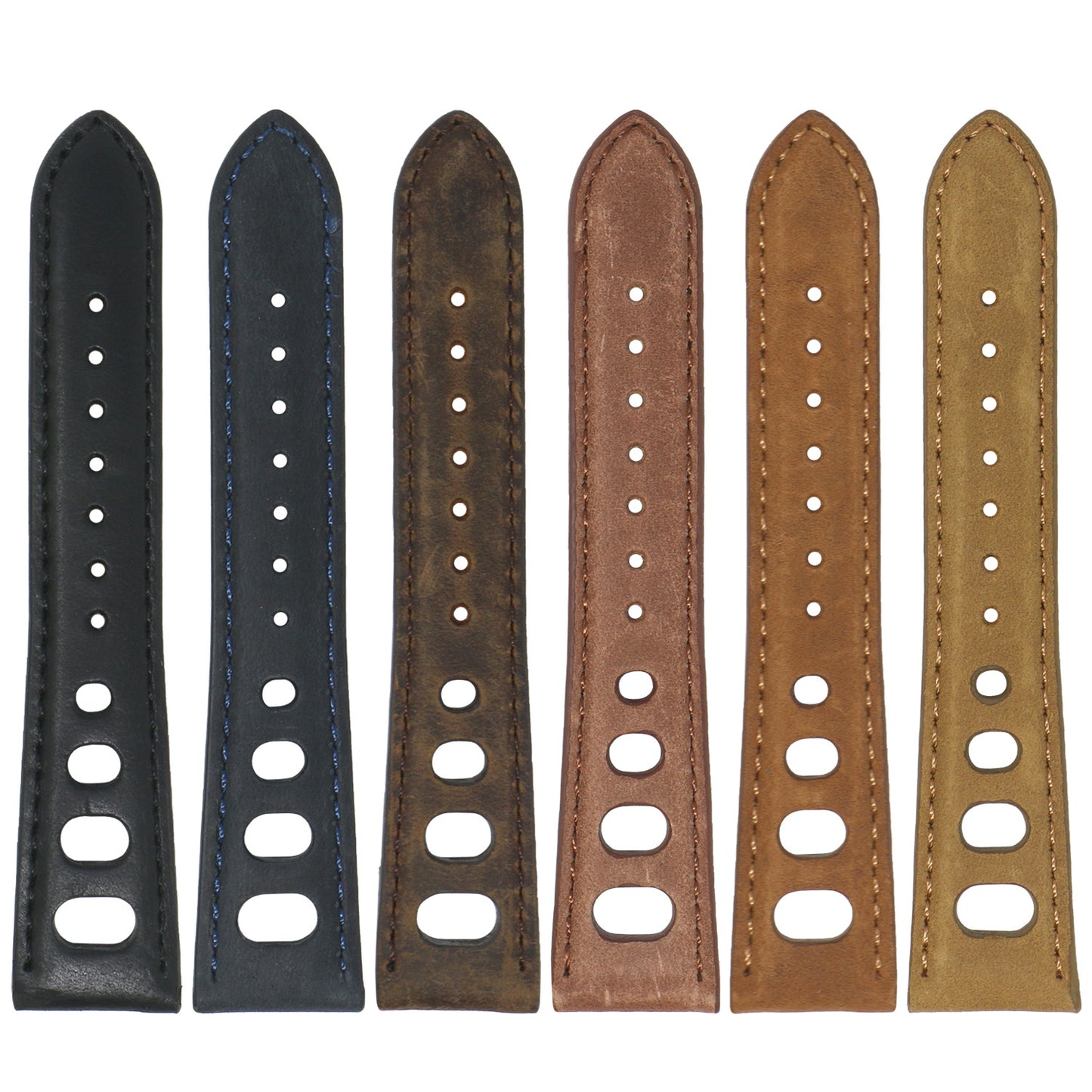 DASSARI Distressed Leather Rally Strap for Fitbit Sense