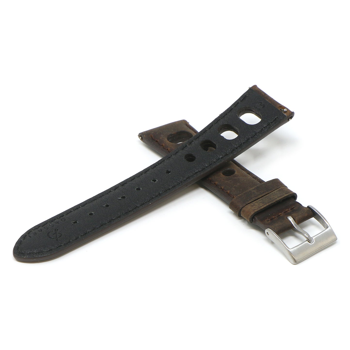 DASSARI Distressed Leather Rally Strap for Fitbit Sense