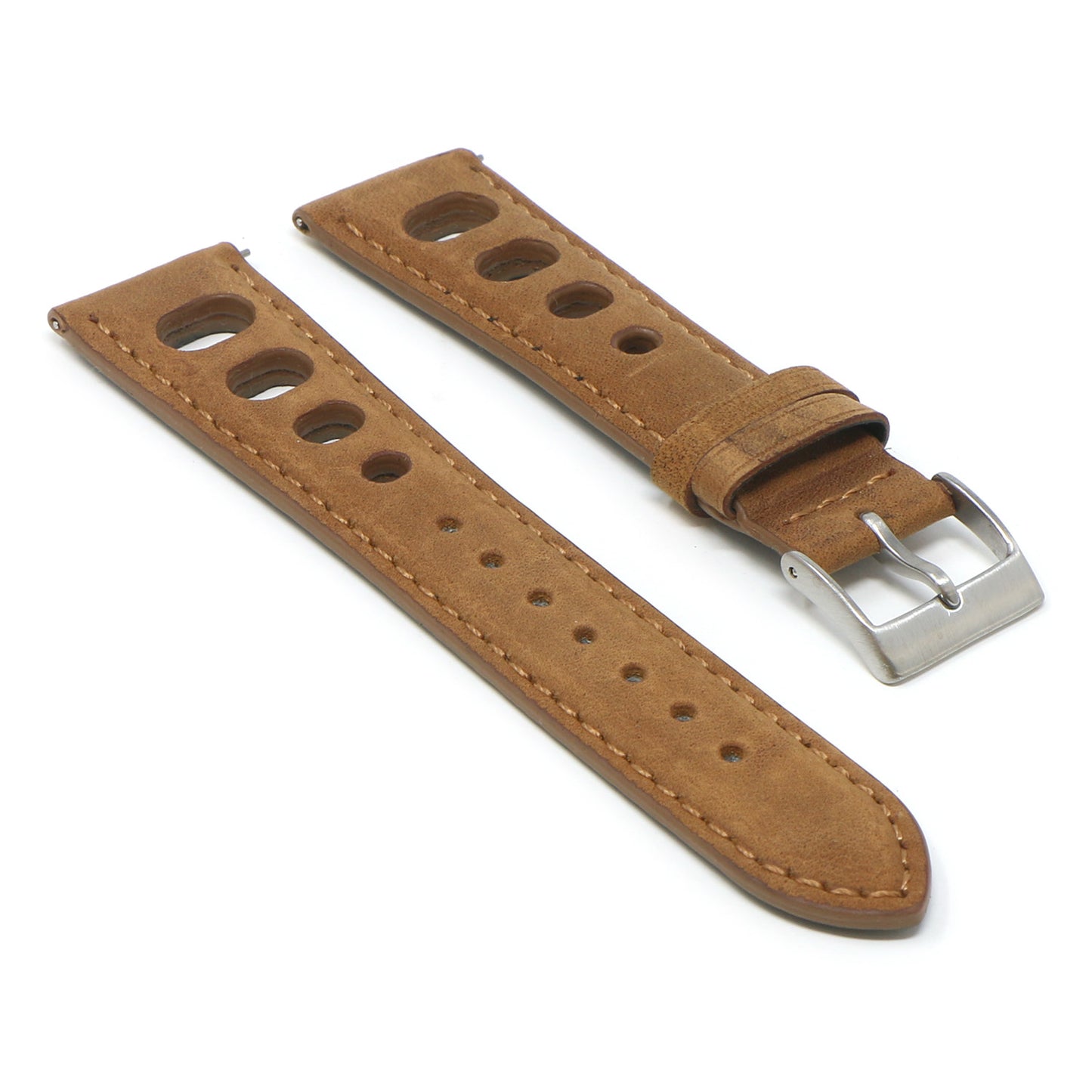 DASSARI Distressed Leather Rally Strap for Fitbit Sense
