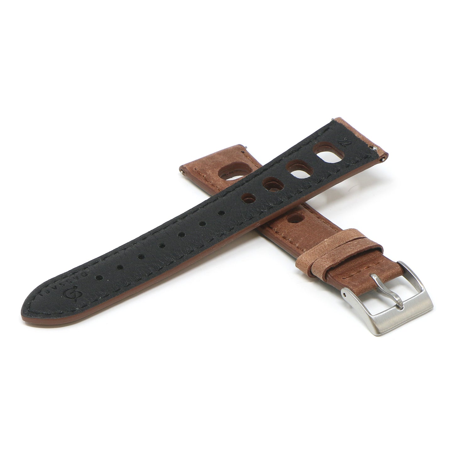 DASSARI Distressed Leather Rally Strap for Fitbit Sense