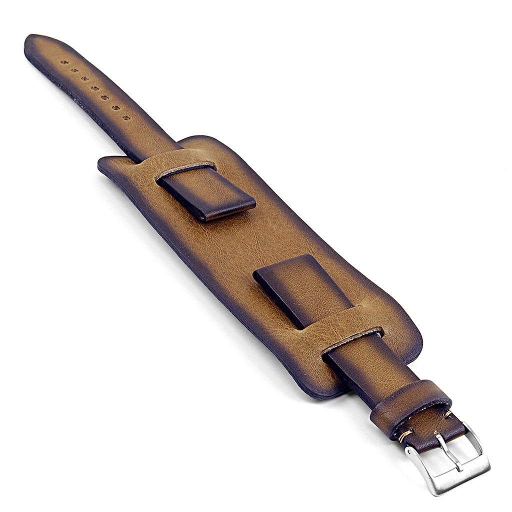 DASSARI Gauntlet Vintage Leather Cuff Bund Strap