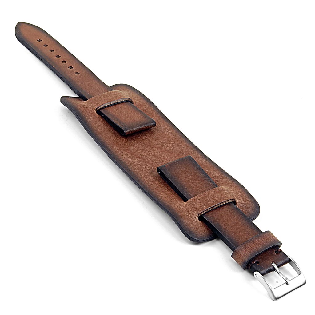 DASSARI Gauntlet Vintage Leather Cuff Bund Strap