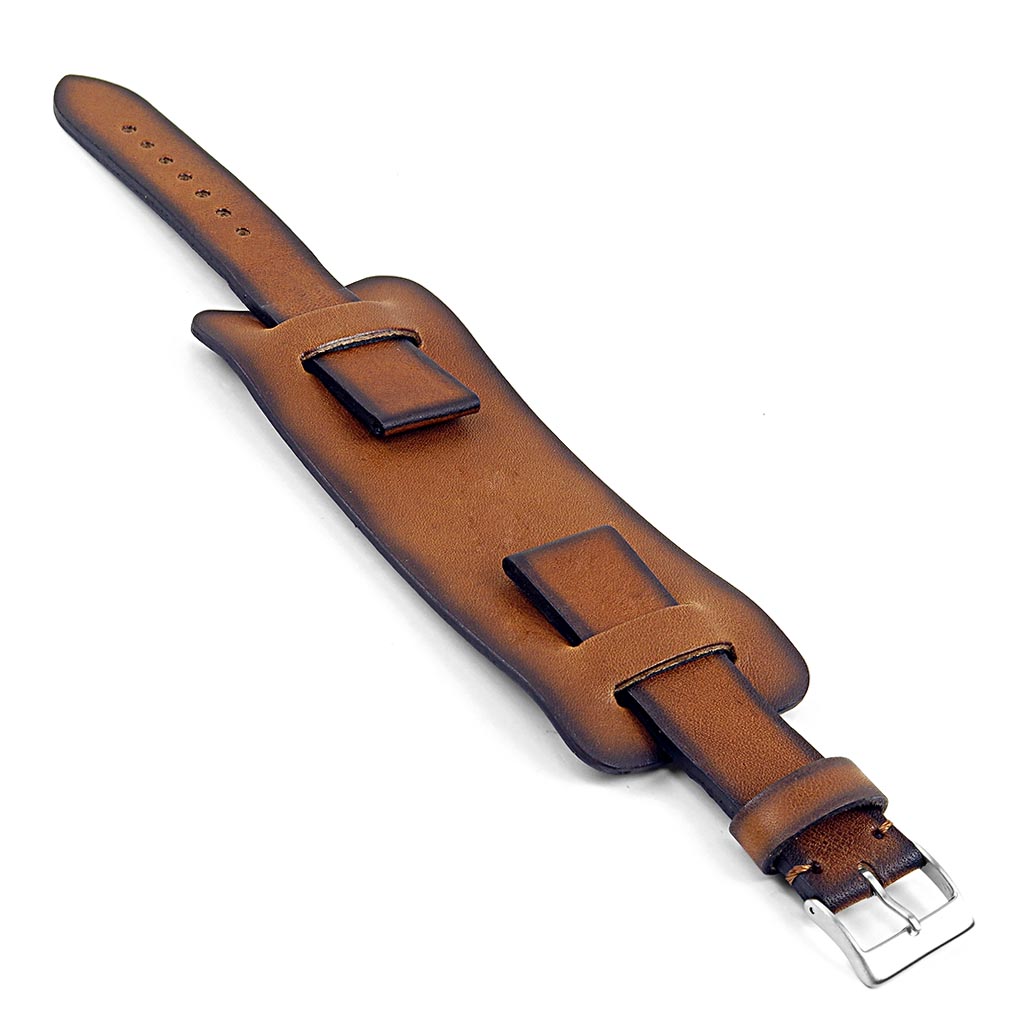 DASSARI Gauntlet Vintage Leather Cuff Bund Strap
