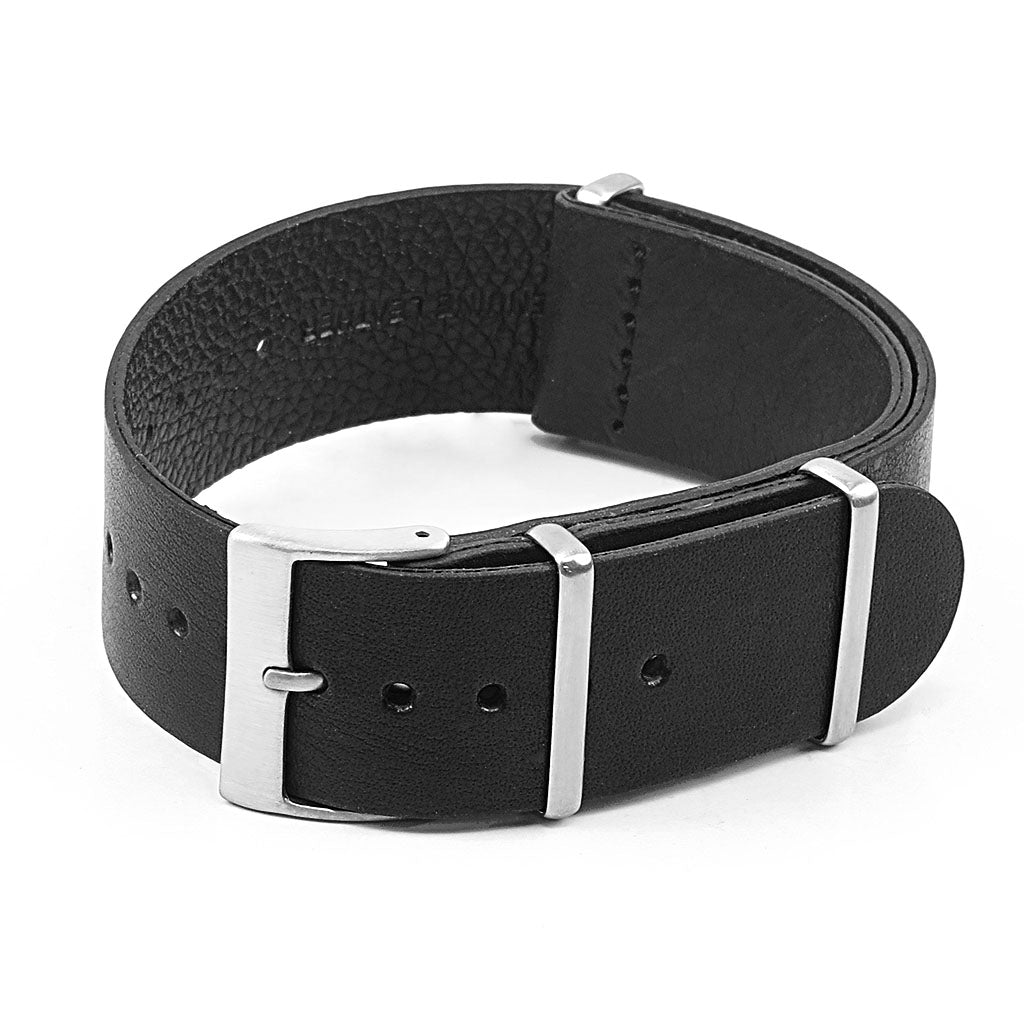 DASSARI Marquis Vintage Hand Finished Italian Leather NATO Strap