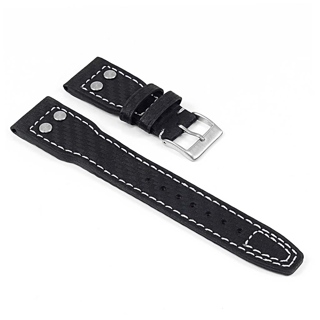 DASSARI Mirage Carbon Fiber Strap w/ Rivets